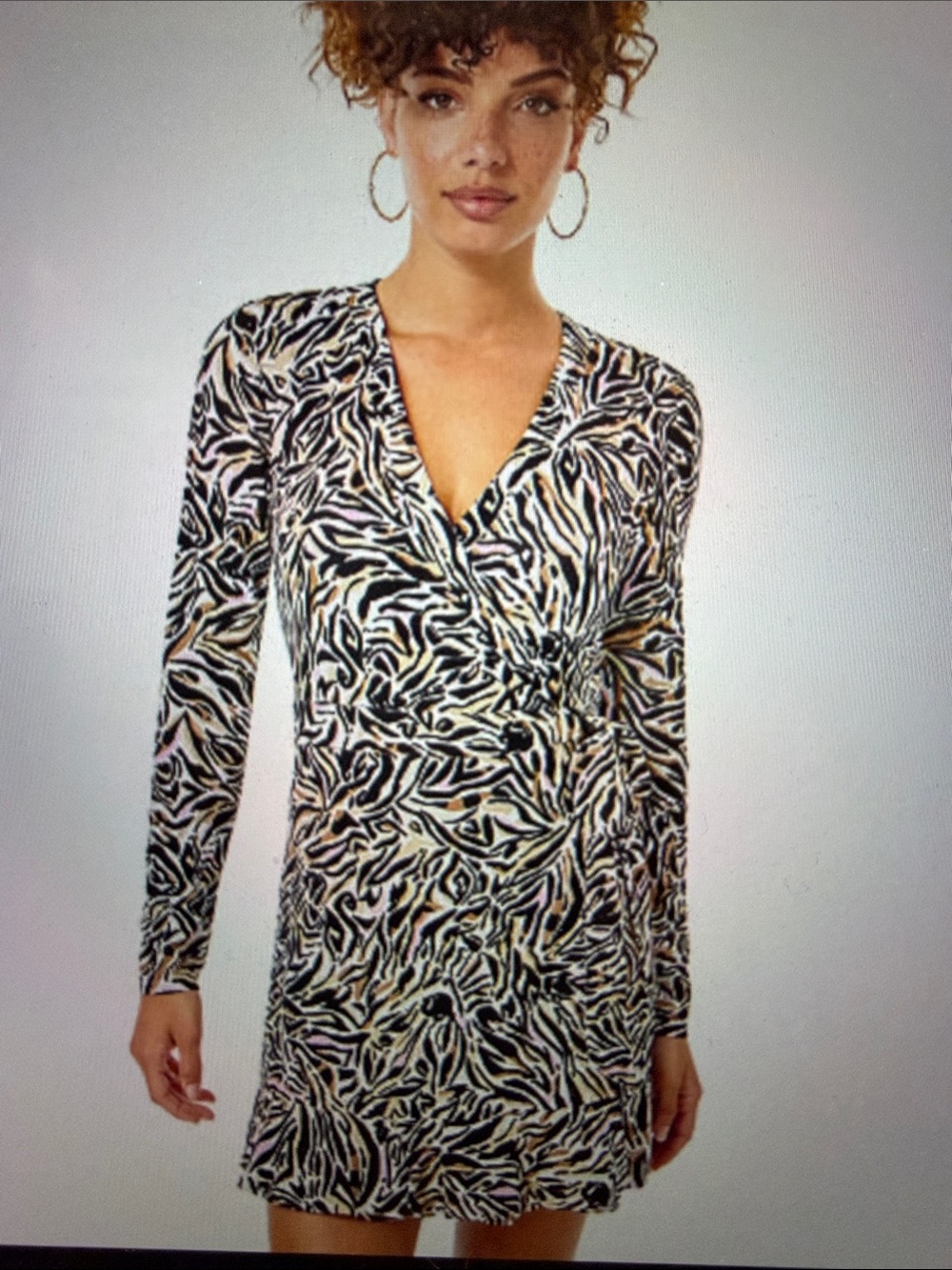 Lilly Pulitzer Rilla Long Sleeve Wrap Romper in Onyx Can You Zee Me
